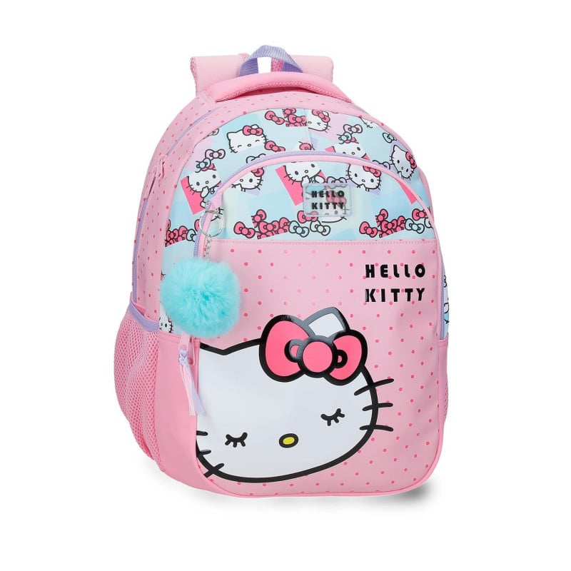 Mochila Escolar Hello Kitty Bows 42 Cm Adaptable A Carro De Jouma Bags