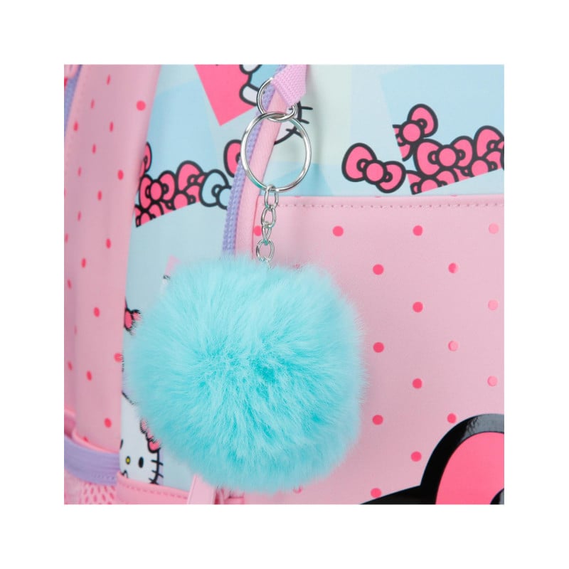 Mochila Escolar Hello Kitty Bows 42 Cm Adaptable A Carro