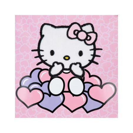 Mochila Infantil Hello Kitty Hearts Dots 28 Cm
