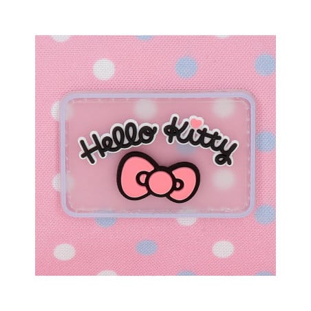 Mochila Infantil Hello Kitty Hearts Dots 28 Cm