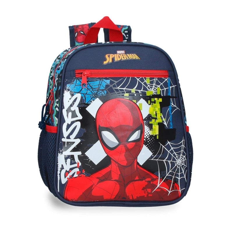 Mochila Infantil Graffity Of Spiderman 28 Cm De Joumma Bags