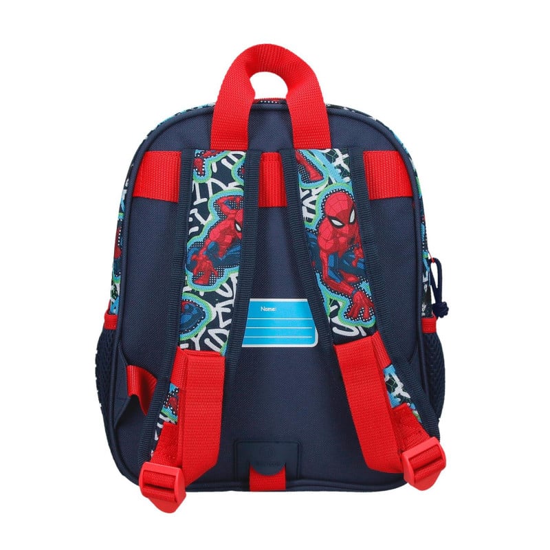 Mochila Infantil Graffity Of Spiderman 28 Cm
