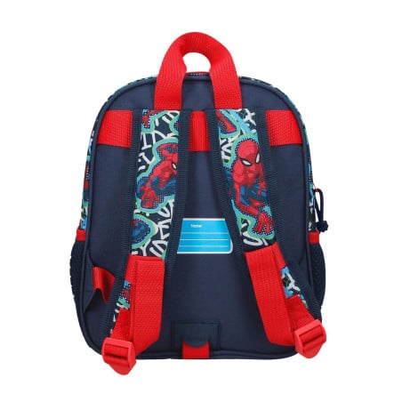 Mochila Infantil Graffity Of Spiderman 28 Cm
