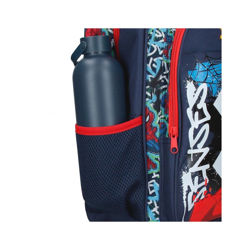 Mochila Infantil Graffity Of Spiderman 28 Cm