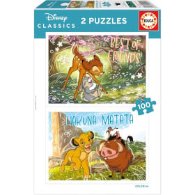 Puzzle Clásicos De Disney 2x100 Pzs