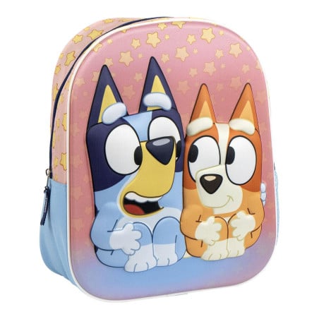 Mochila Infatil Bluey Y Bingo 3D 27 Cm De Artesanía Cerdá
