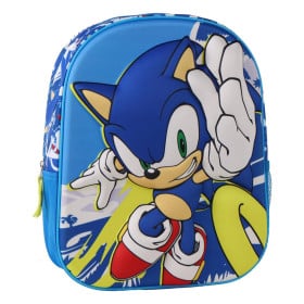 Mochila Infantil 3D Sonic 31 Cm De Artesanía Cerdá