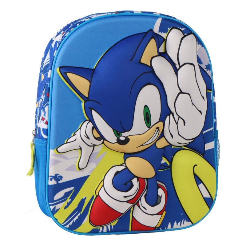 Mochila Infantil 3D Sonic 31 Cm De Artesanía Cerdá