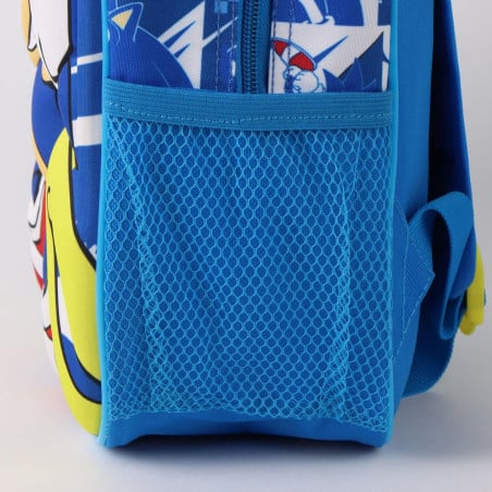 Mochila Infantil 3D Sonic 31 Cm