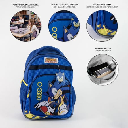 Mochila Escolar Sonic 42 Cm