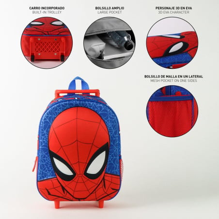 Mochila Infantil Trolley 3D Amazing Spiderman