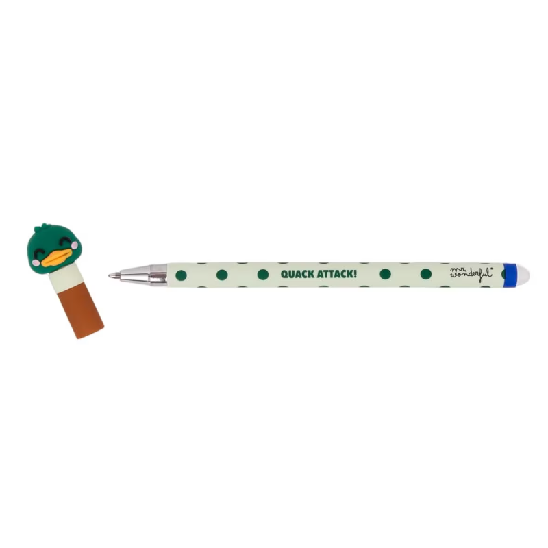 Mr. Wonderful Bolígrafo Borrable BO-BO Pato Verde