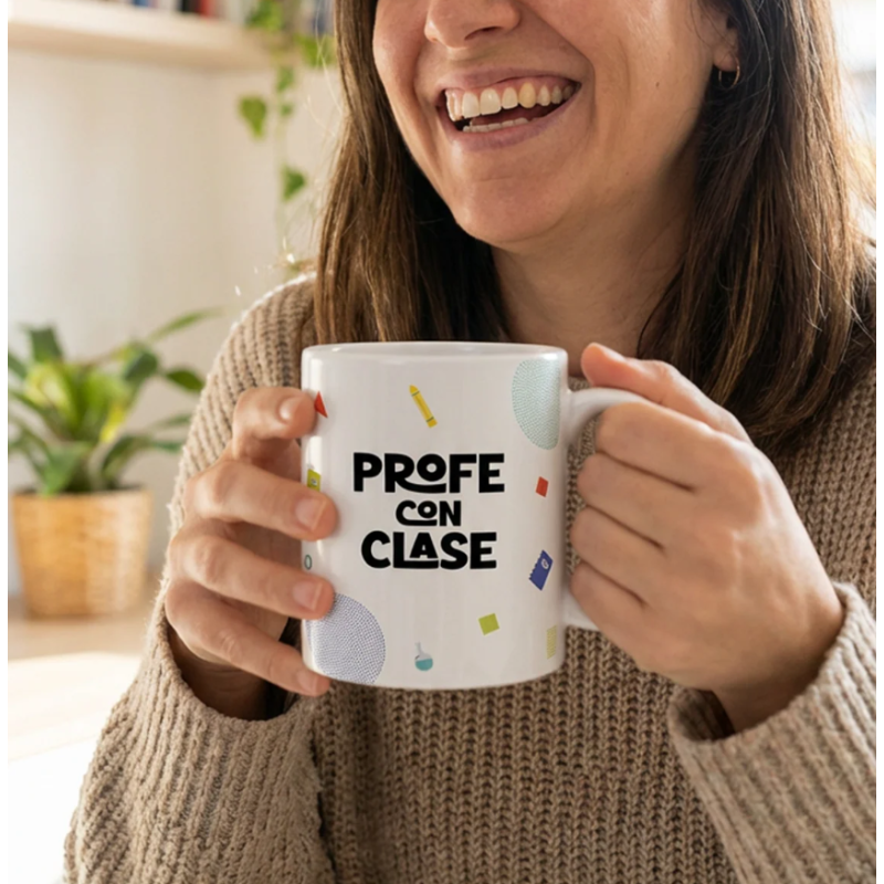 Taza Profe Con Clase 330 Ml