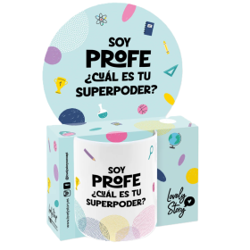 Taza Soy Profe ¿Cuál Es Tu Superpoder? 330 Ml