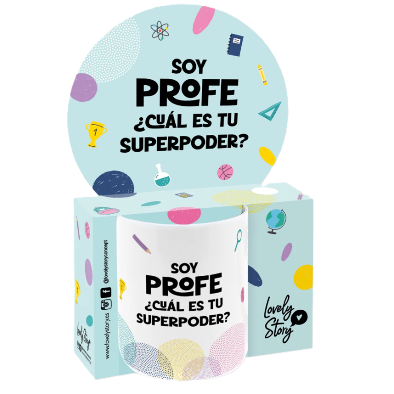 Taza Soy Profe ¿Cuál Es Tu Superpoder? 330 Ml De Creative Story
