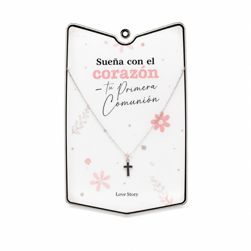 Pulsera Plateada Suela Con El Corazón En Tu Primera Comunión De Creative Story
