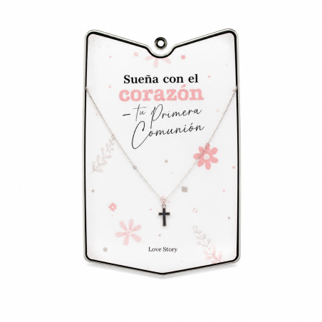 Pulsera Plateada Suela Con El Corazón En Tu Primera Comunión De Creative Story