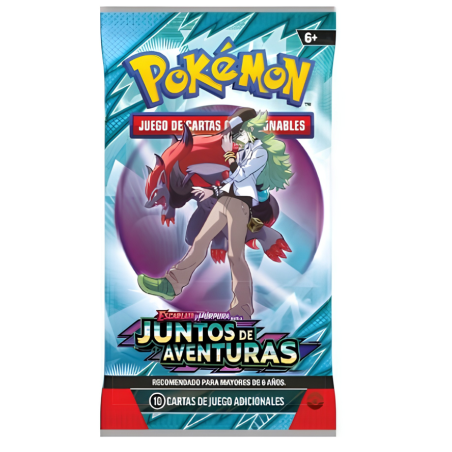 Pokémon Sobre De Cartas JCC Escarlata Y Púrpura Juntos De Aventuras