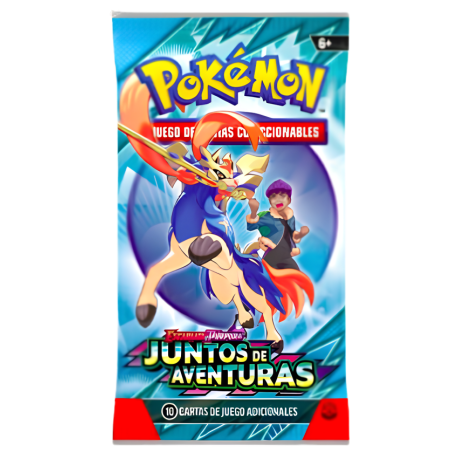 Pokémon Sobre De Cartas JCC Escarlata Y Púrpura Juntos De Aventuras