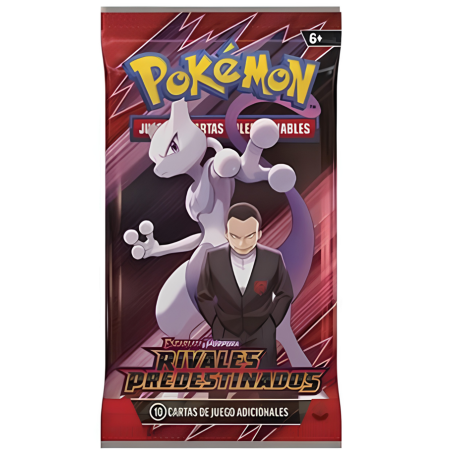 Pokémon Sobre De Cartas TCG Escarlata Y Purpura Rivales Predestinados