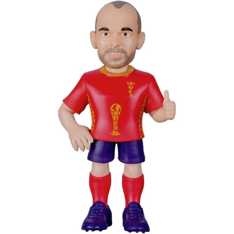Figura Minix Iniesta Leyendas Selección Española 12 Cm