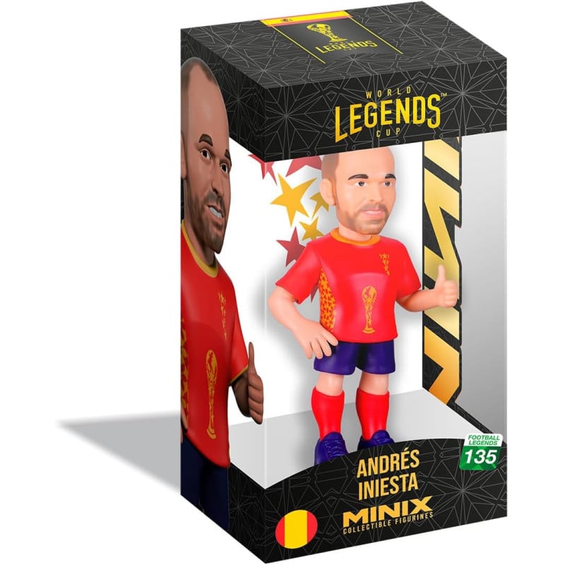 Figura Minix Iniesta Leyendas Selección Española 12 Cm