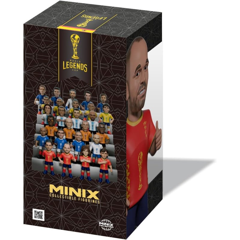 Figura Minix Iniesta Leyendas Selección Española 12 Cm