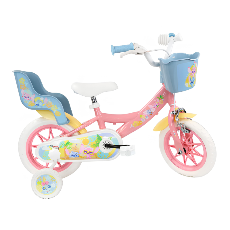 Bicicleta Infantil Stitch 12 Pulgadas 3 Años De Uvea