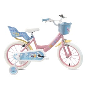 Bicicleta Infantil Stitch Y Angel 14 Pulgadas 3-5 Años