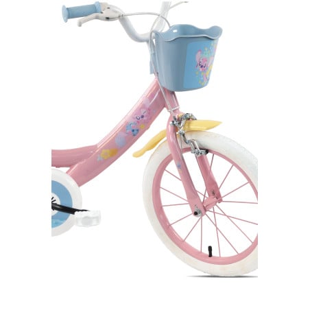 Bicicleta Infantil Stitch Y Angel 14 Pulgadas 3-5 Años
