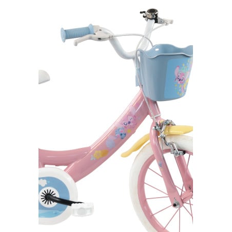 Bicicleta Infantil Stitch Y Angel 14 Pulgadas 3-5 Años