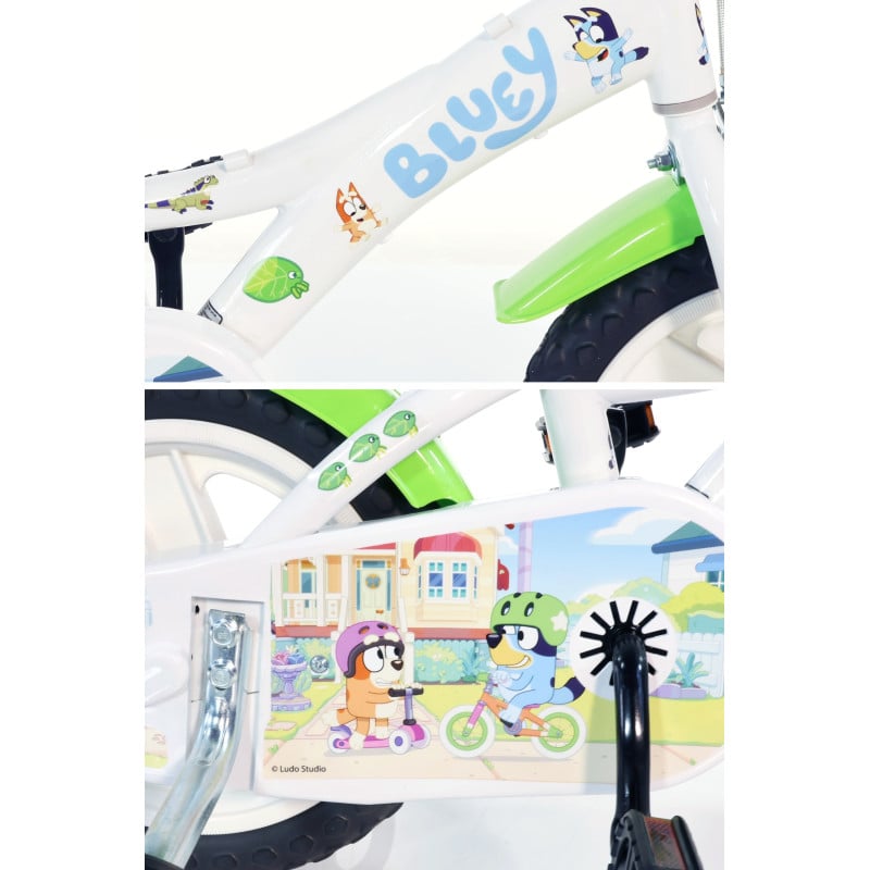 Bicicleta Infantil Bluey Y Bingo 12 Pulgadas 3...