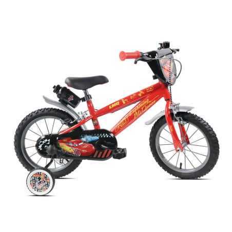 Bicicleta Infantil Cars Rayo McQueen 14 Pulgadas 3-5 Años De Uvea