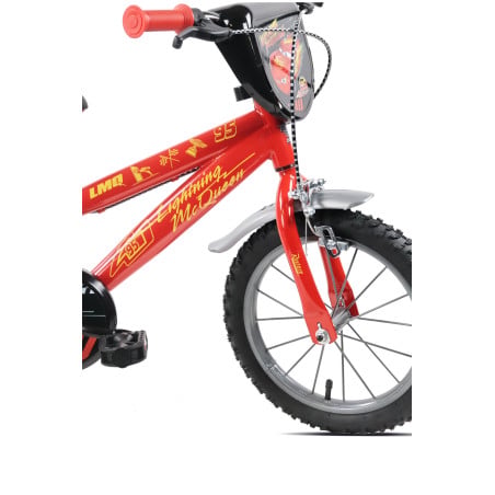 Bicicleta Infantil Cars Rayo McQueen 14 Pulgadas 3-5 Años
