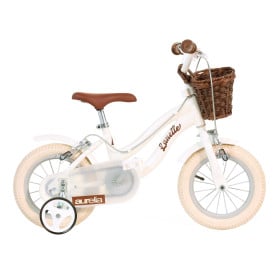Bicicleta Infantil Retro Blanca Aurelia 12 Pulgadas 3 Años