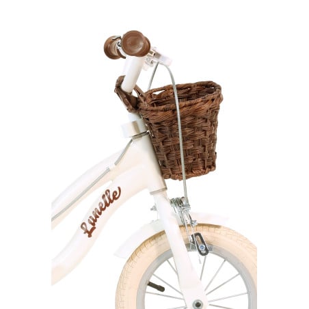 Bicicleta Infantil Retro Blanca Aurelia 12 Pulgadas 3 Años