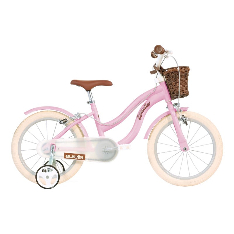 Bicicleta Infantil Retro Rosa Aurelia 12 Pulgadas 3 Años De Uvea