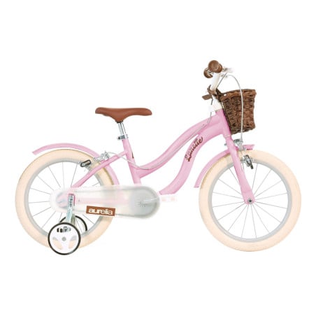 Bicicleta Infantil Retro Rosa Aurelia 12 Pulgadas 3 Años De Uvea