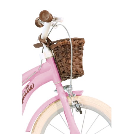 Bicicleta Infantil Retro Rosa Aurelia 12 Pulgadas 3 Años