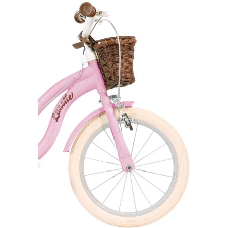 Bicicleta Infantil Retro Rosa Aurelia 12 Pulgadas 3 Años