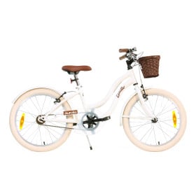 Bicicleta Infantil Retro Blanca Aurelia 20 Pulgadas 6-9 Años