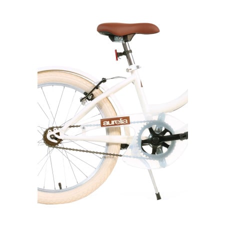 Bicicleta Infantil Retro Blanca Aurelia 20 Pulgadas 6-9 Años