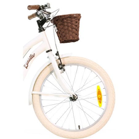Bicicleta Infantil Retro Blanca Aurelia 20 Pulgadas 6-9 Años