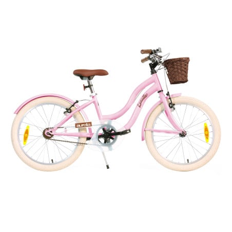 Bicicleta Infantil Retro Rosa Aurelia 20 Pulgadas 6-9 Años De Uvea
