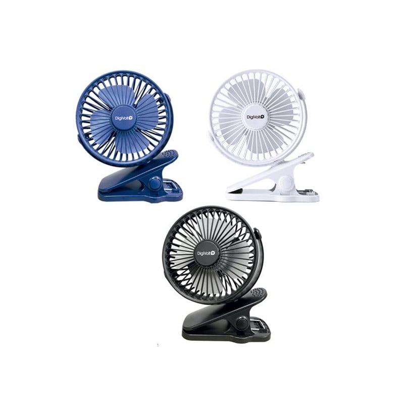 Ventilador Recargable Con Pinza 16 cm
