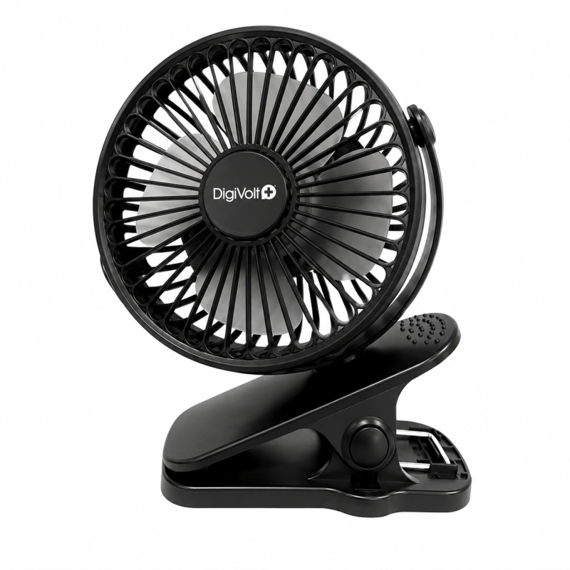 Ventilador Recargable Con Pinza 16 cm