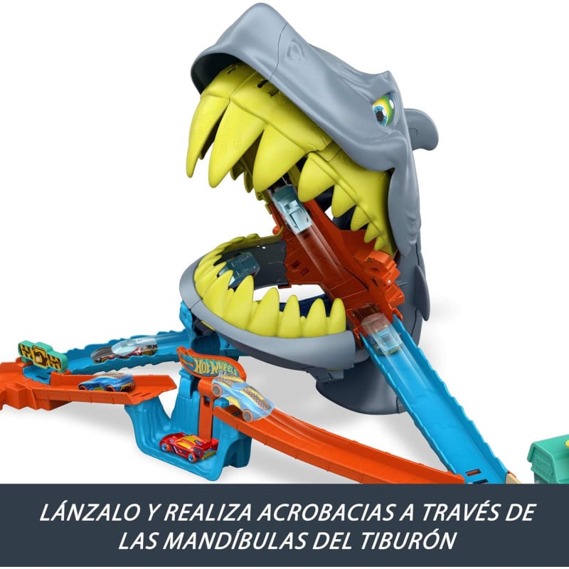Hot Wheels Pista City Playa Del Tiburón Mordedor
