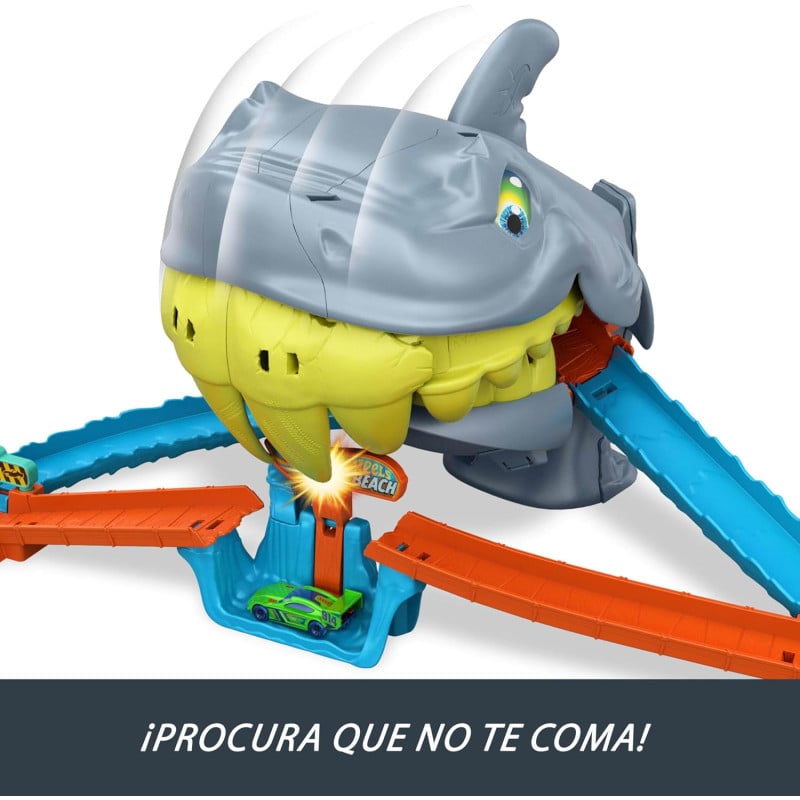 Hot Wheels Pista City Playa Del Tiburón Mordedor