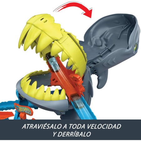 Hot Wheels Pista City Playa Del Tiburón Mordedor