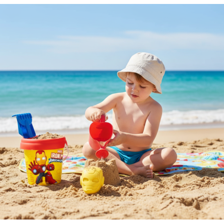 Mochila De Playa Iroman Y Su Superequipo Con Cubo Y Accesorios